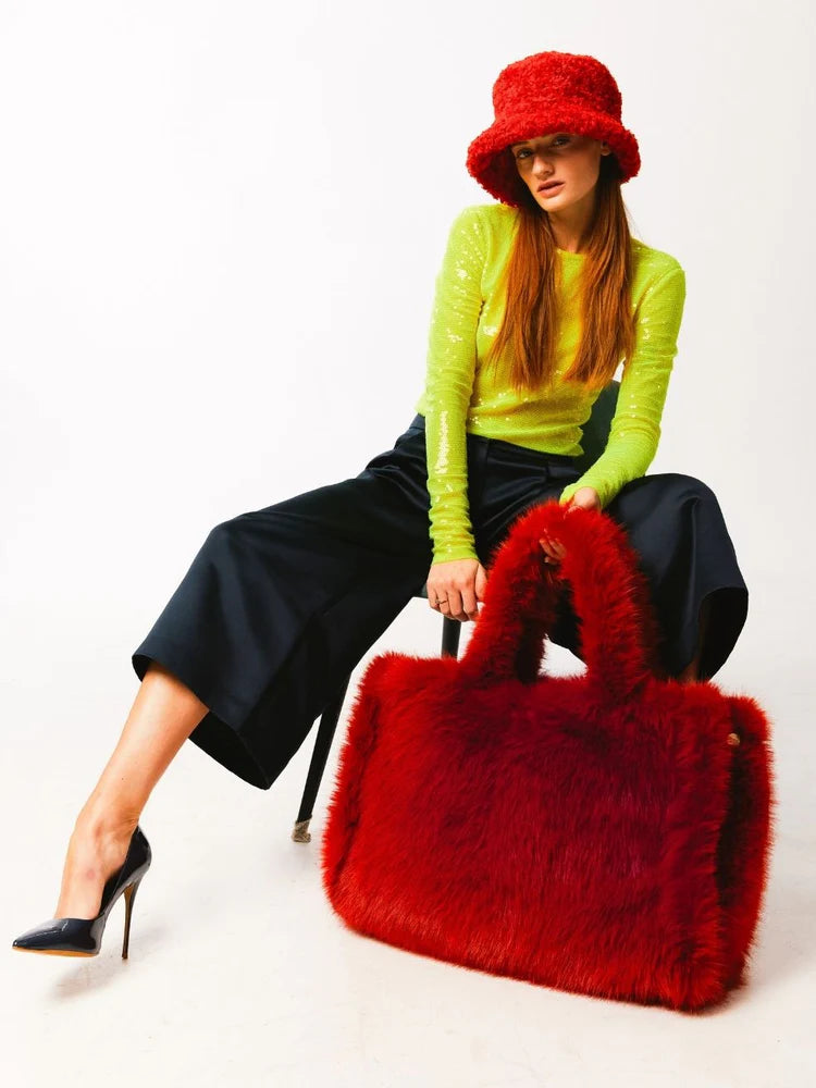 Oversized Fur Tote