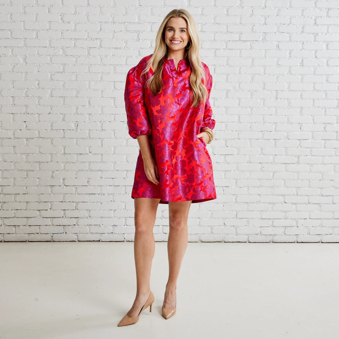 Asher Jacquard Dress