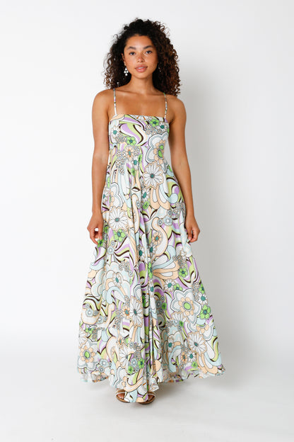 Disco Floral Maxi