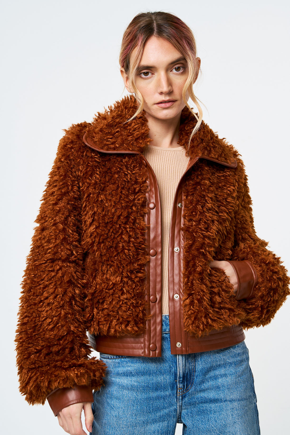 Francine Faux Fur Bomber