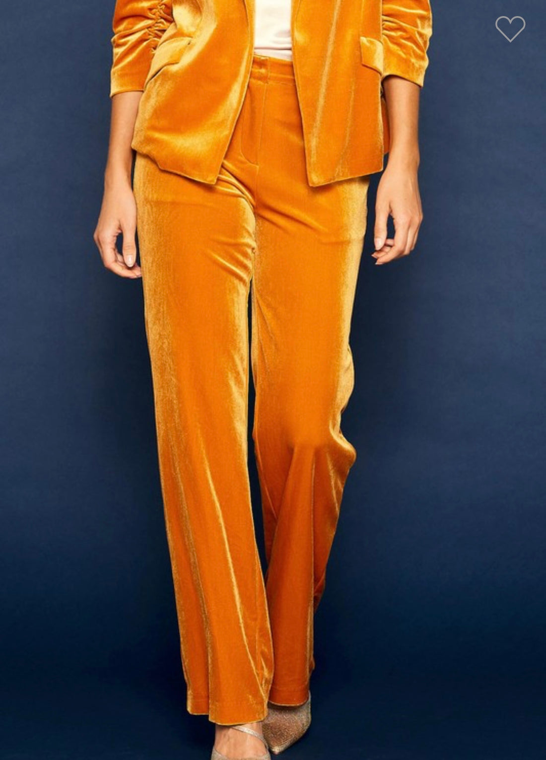 Velvet Wide Leg Pants