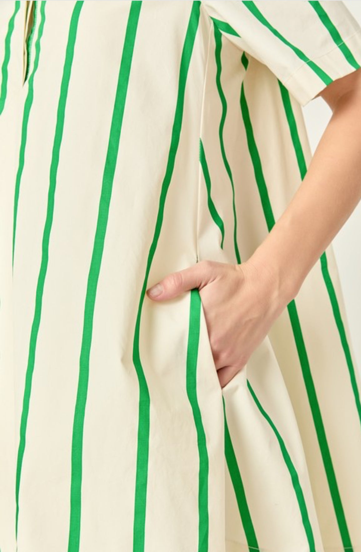 Kelly Green Stripe Dress