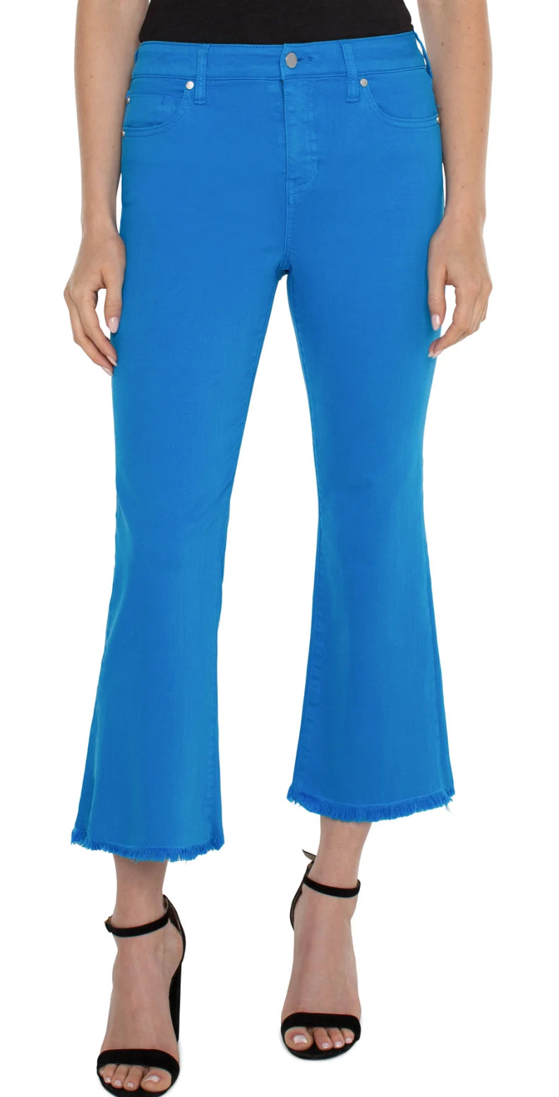 Diva Blue Cropped Flares