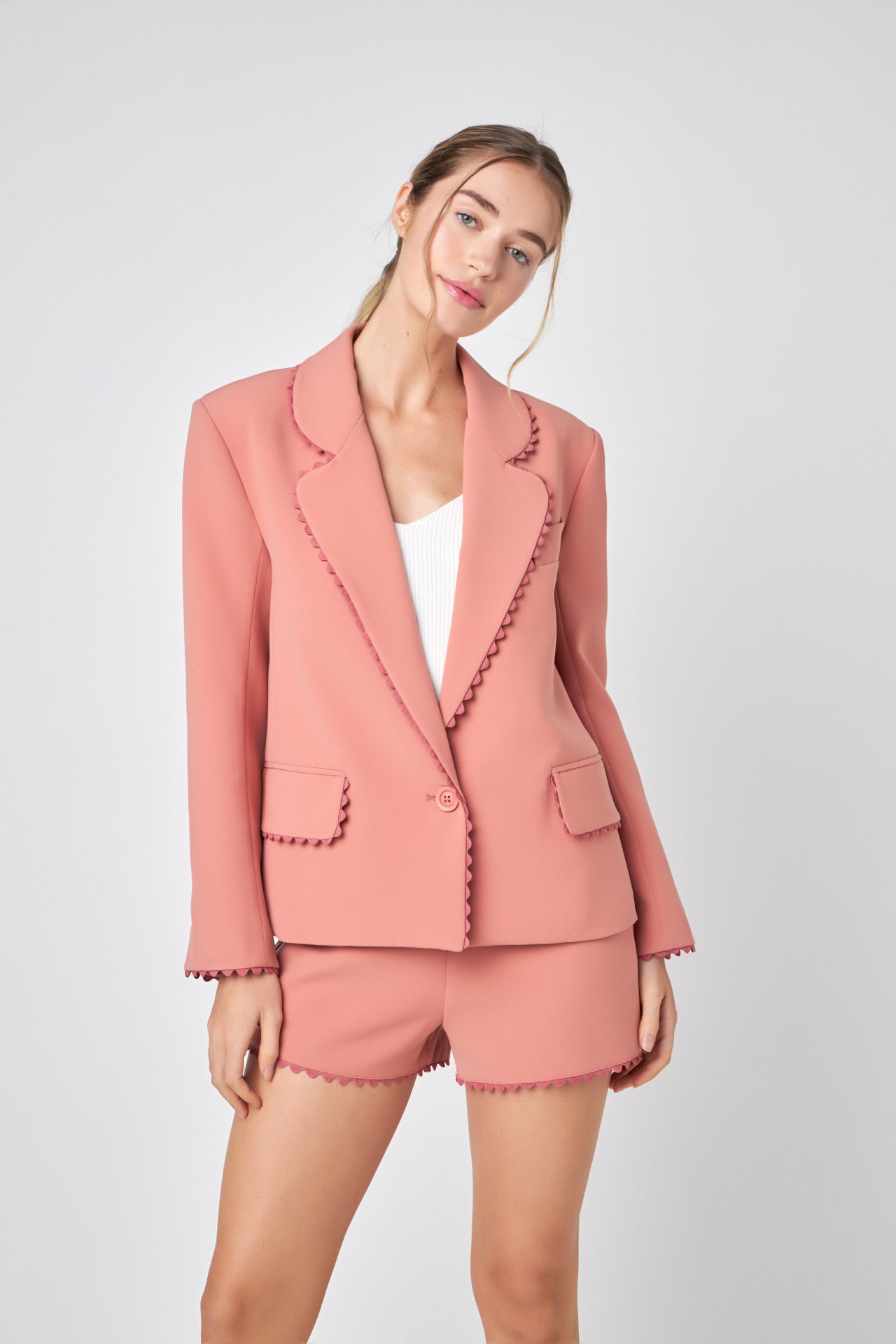 Rickrack Edge Blazer