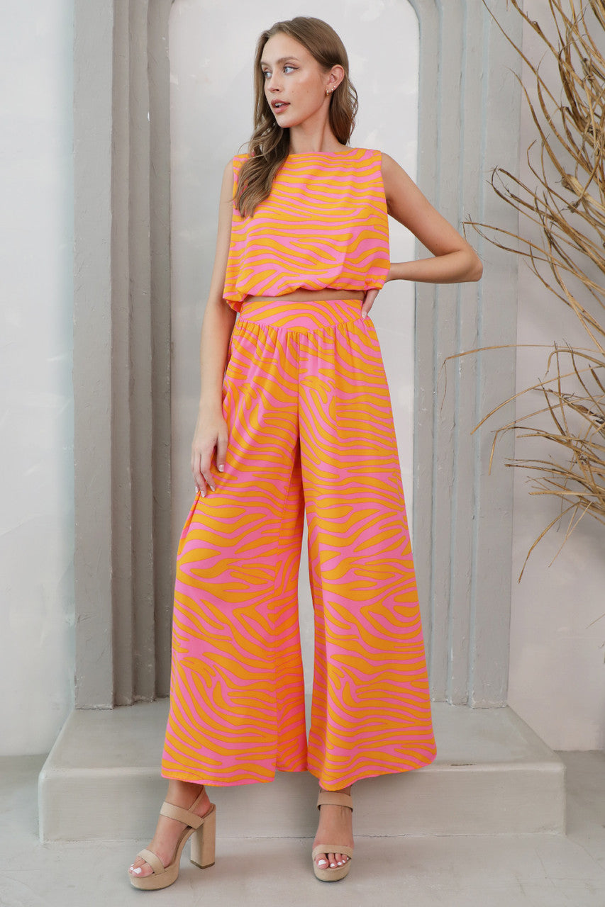 Sunset Safari Wide-Leg Pants