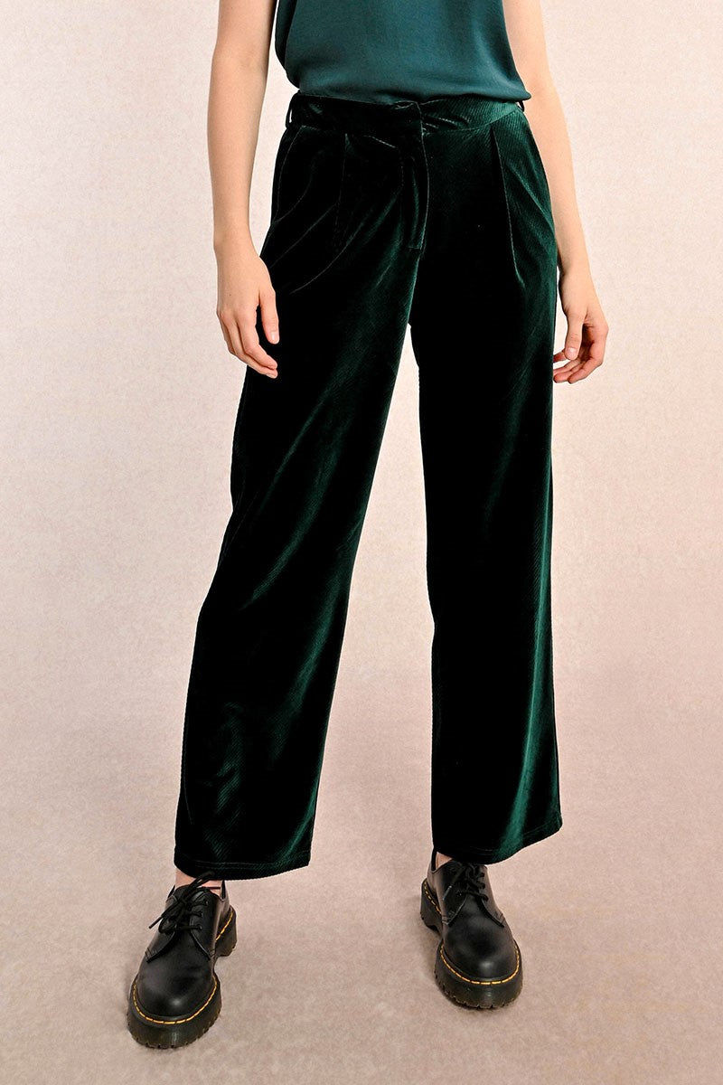 Jade Velvet Trouser