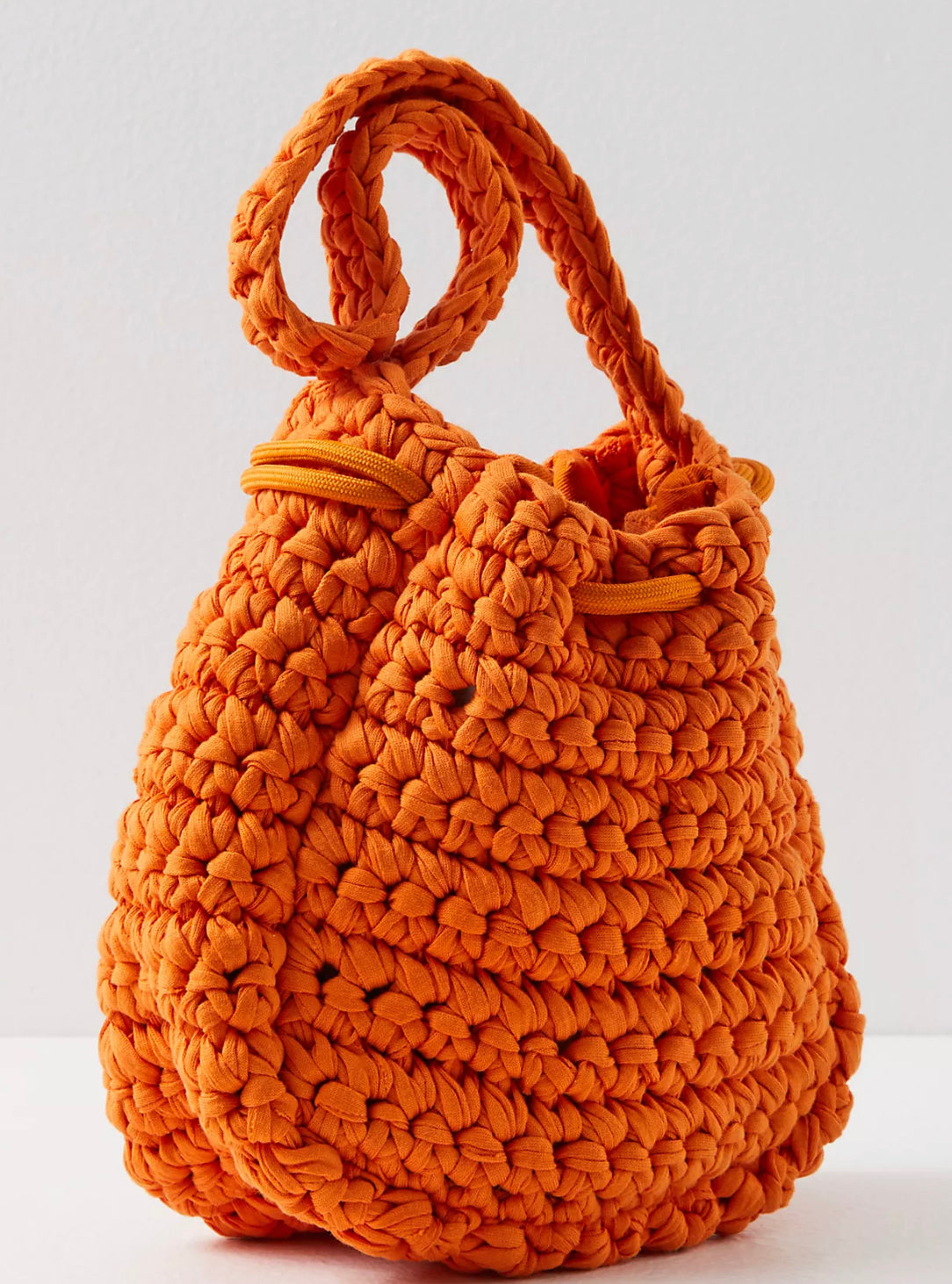 Dense Orange Crochet Purse