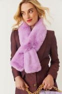 Faux Fur Keyhole Scarf