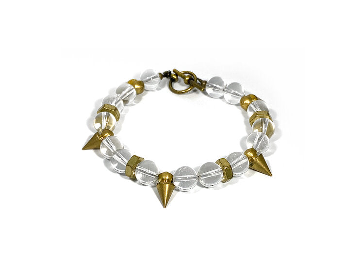 Rock Quartz Spike Bracelet