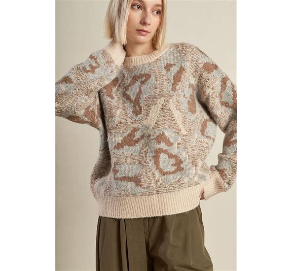 jacquard Pullover Sweater